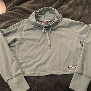 Echt Green-Blue Cropped Top